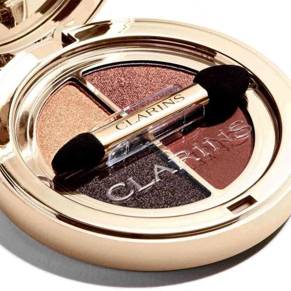 Тени для век Clarins в палетке из 4 х цветов с бархатистой текстурой 4.2г 01